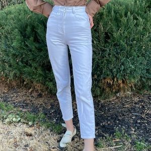 LF Markey white high rise skinny jeans